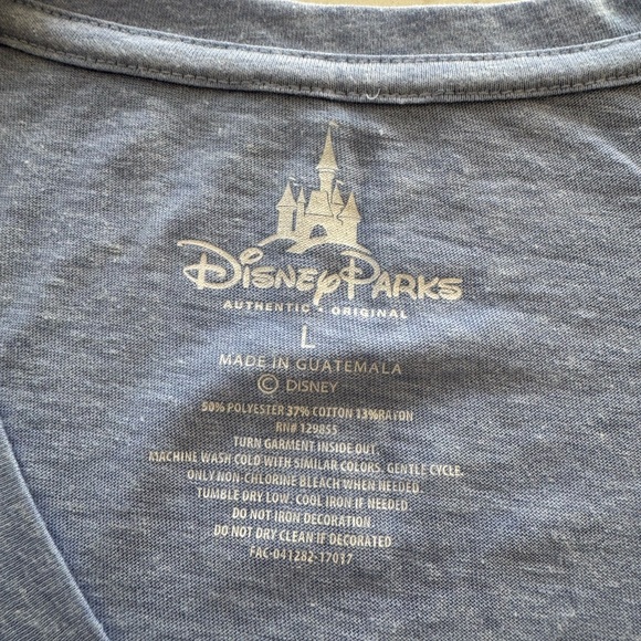 Disneyland Heather Blue T-Shirt with Mickey Mouse Vintage.  Size: L *New ✨ - Picture 3 of 3